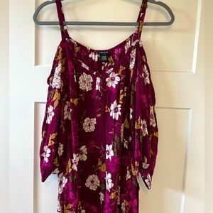 Torrid Cold Shoulder Floral Blouse